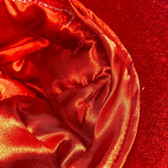 Red Hat Society Purple Rose bow Trim Doll Plush Small Decoration Toy Accessory - Picture 12 of 12